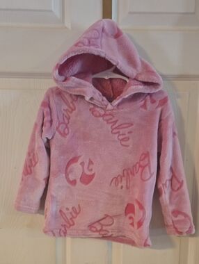 Barbie Pink Plush Hoodie
